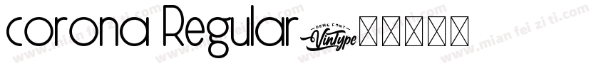 corona Regular字体转换